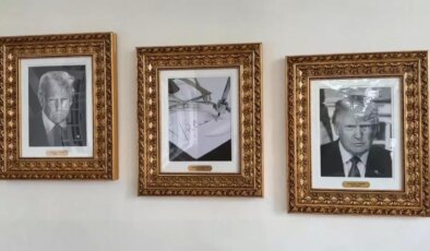 Trump, Biden’ın fotoğrafı yerine "otomatik imza fotoğrafı" koydu