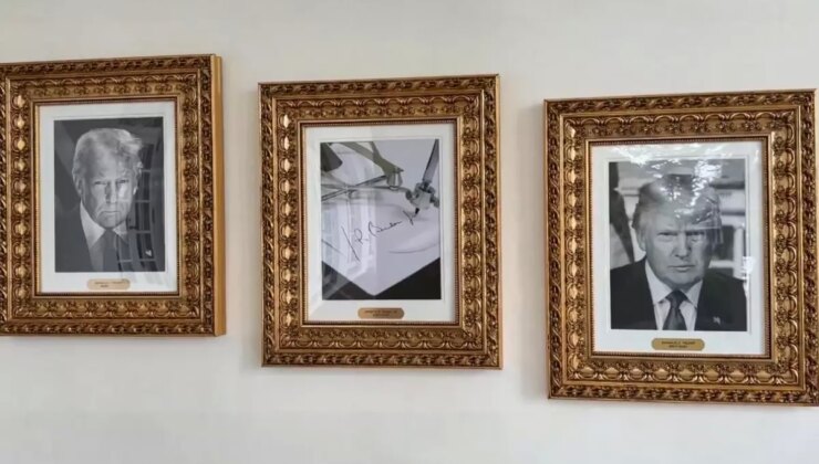 Trump, Biden’ın fotoğrafı yerine "otomatik imza fotoğrafı" koydu