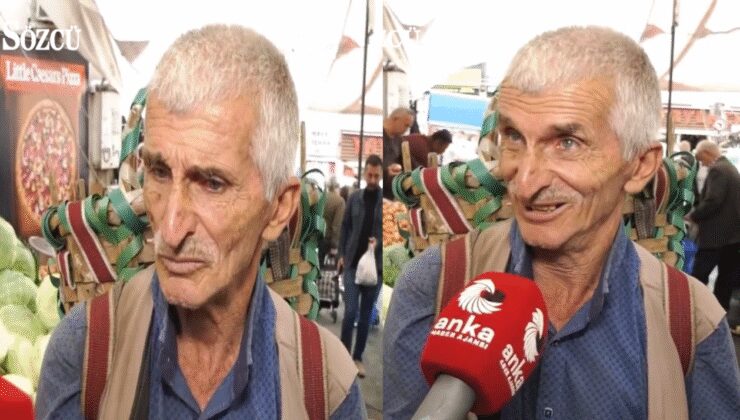 Vatandaşın pazar röportajı yürek sızlattı!
