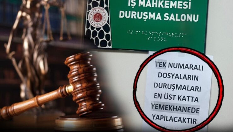 Yemek servisi ve çatal bıçak sesleri arasında adalet dağıtıyorlar!