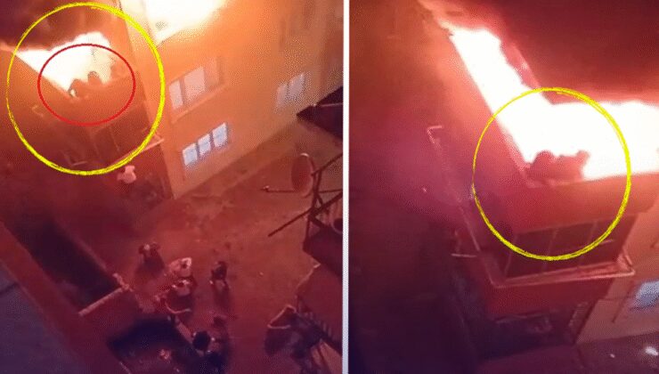 Yüreği dayanmayan okumasın! 2 kadın 1 bebek balkonda yanarak can verdi