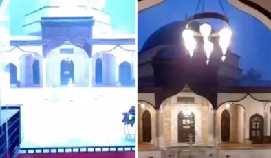 569 yıllık camiye yıldırım düştü