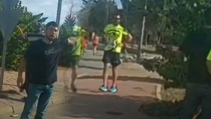 Adana'da halk koşusuna öfkelenen sürücü koşucuyu tartakladı
