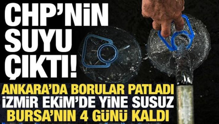Ankara, İzmir, Bursa’da susuzluk sorunu bitmiyor! Vatandaşlar isyan etti…