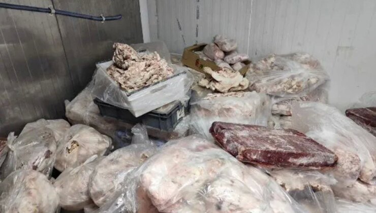 Ankara'da 3 iş yerinde 17 ton bozuk et ele geçirildi
