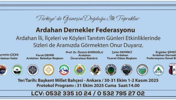 Ardahan’ın Kalbi Başkent’te Atacak: Yöresel Lezzetler ve Kültürel Zenginlikler Ankara’da Buluşuyor!