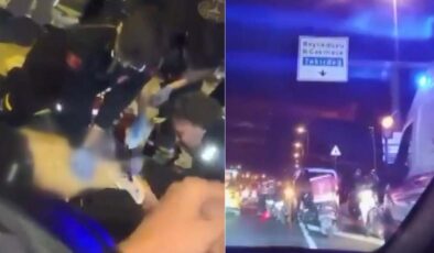 Avcılar'da motosiklet bariyerlere çarptı: 1 ölü 1 yaralı