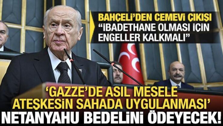 Bahçeli’den Gazze’deki ateşkese ilişkin açıklama: ‘Asıl mesele’ diyerek konuştu!