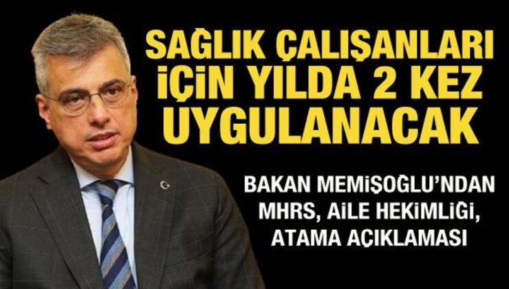 Bakan Memişoğlu’ndan önemli açıklamalar