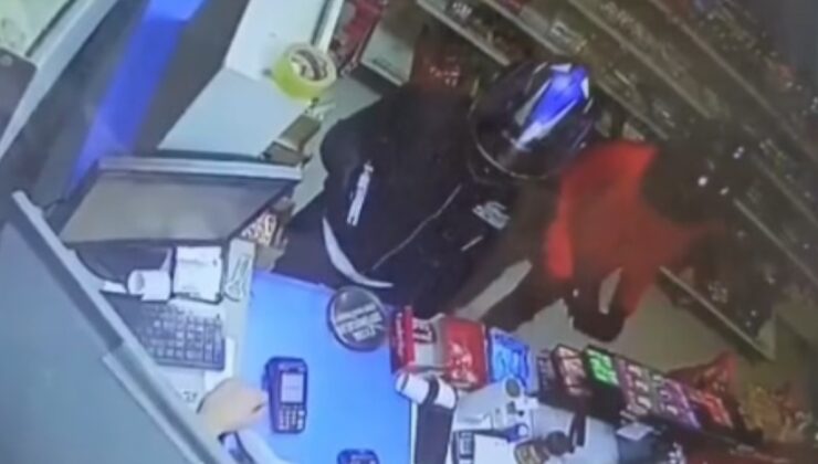 Benzinlik marketinde silahlı soygun! Çikolata detayı pes dedirtti