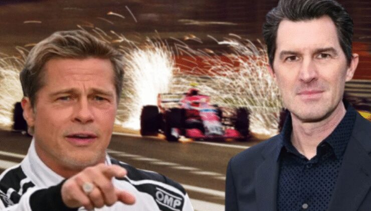 Brad Pitti'in Formula 1 setinde korkunç anlar!