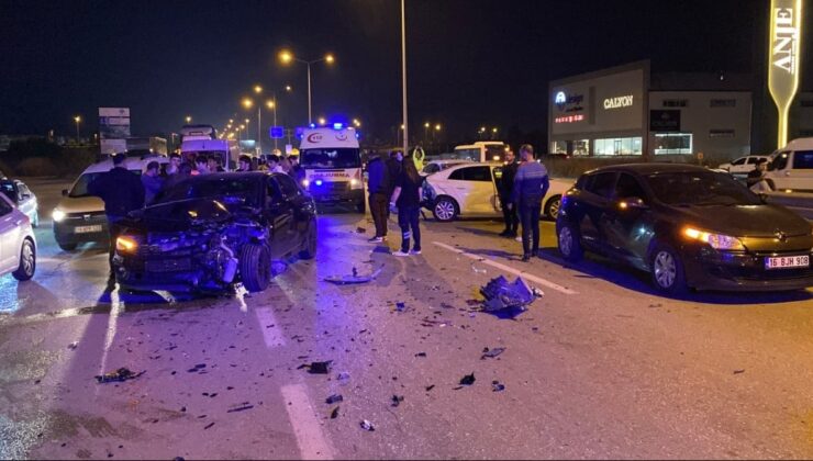 Bursa'da zincirleme kaza: 3 yaralı