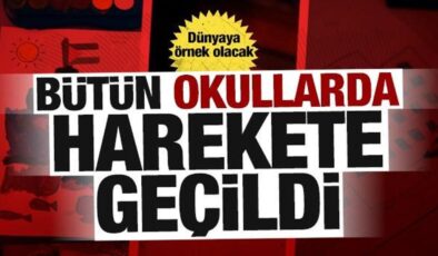 Bütün okullardan Filistin’e bin selam! Öğrencilerden duygulandıran 7 Ekim etkinlikleri