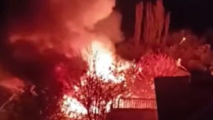 Çankırı'da yangın: 6 ev ve 1 ahır tamamen kül oldu