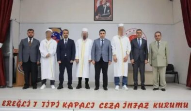 Cezaevinde hafız oldular: Üç hükümlü için icazet töreni yapıldı