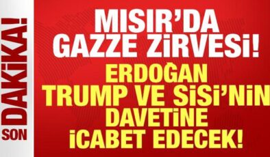 Cumhurbaşkanı Erdoğan, Trump ve Sisi’nin davetine icabet edecek: Mısır’da Gazze zirvesi!