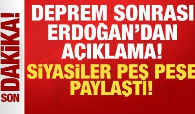 Cumhurbaşkanı Erdoğan’dan Balıkesir depremi açıklaması: Çalışmalar titizlikle sürüyor!