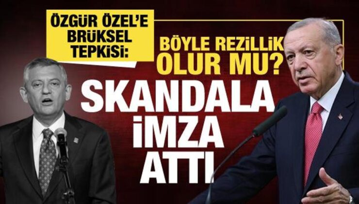 Cumhurbaşkanı Erdoğan’dan Özgür Özel’e Brüksel tepkisi: Skandala imza attı