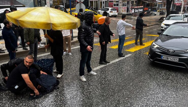 Edirne Nurgül için seferber oldu: Şemsiye açtılar, montla örttüler