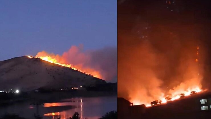 Elazığ’da çıkan örtü yangını söndürüldü