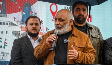 Eminönü’nde Gazze için özgürlük nöbeti