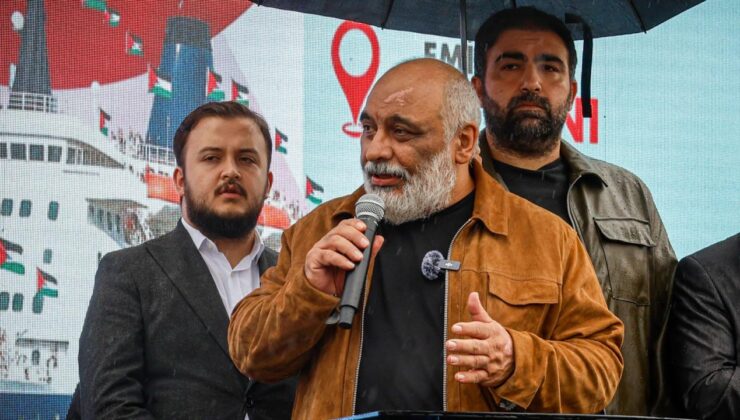 Eminönü’nde Gazze için özgürlük nöbeti