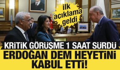 Erdoğan, DEM Parti heyetini kabul etti!