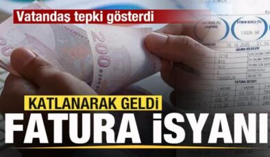 Fatura isyanı! Katlanarak geldi! Vatandaş tepki gösterdi