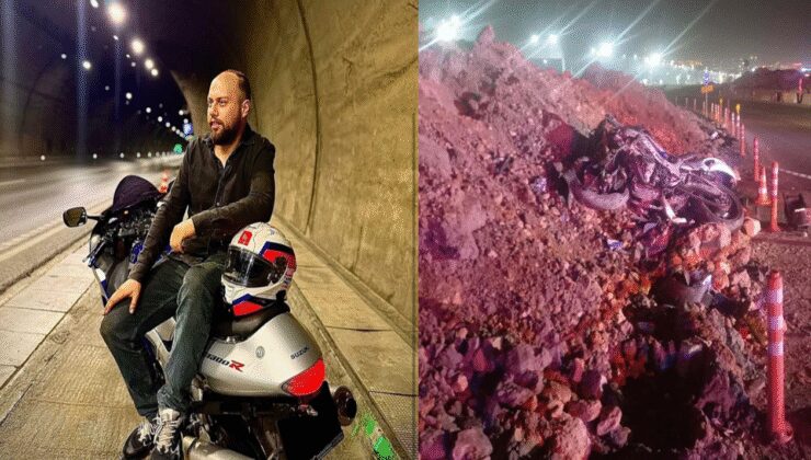 Feci kaza ölüm getirdi: Toprak yığınına çarptı