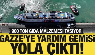 Gazze’ye yardım gemisi yola çıktı: Bakan Yerlikaya törende konuştu!