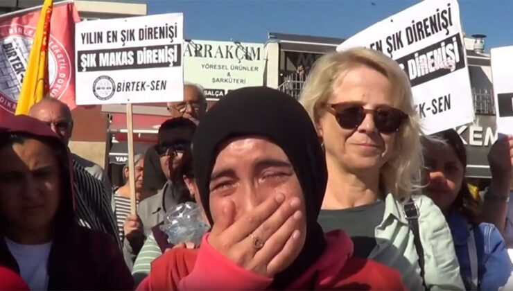 Günlerdir eylemdeler! Engelli işçinin hıçkıra hıçkıra ağlaması yürek burktu