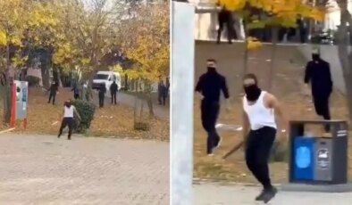 Hacettepe Üniversitesi karıştı! Palalı saldırganlar kamerada