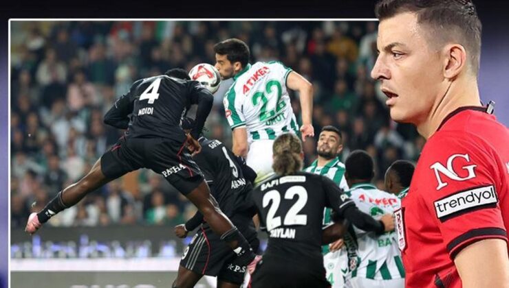 ‘Hakem Ozan Ergün yakışmıyor’ Konyaspor-Beşiktaş maçında skandal kararlar: Gol iptal edilmeliydi, ikinci sarı kart çıkmalıydı