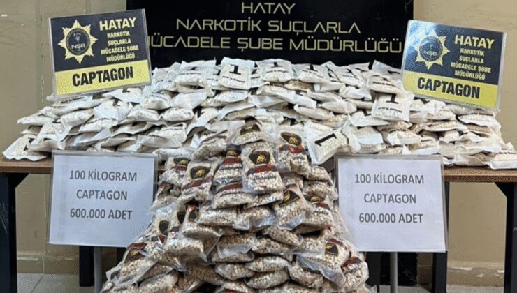 Hatay'da 60 bin uyuşturucu hap yakalandı