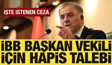İBB Başkan Vekili Nuri Aslan hakkında hapis talebi