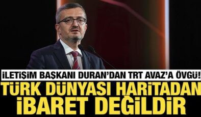 İletişim Başkanı Duran: Türk dünyası sadece bir haritadan ibaret değildir