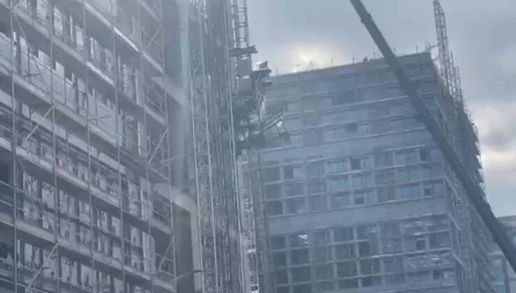 İnşaatın yük asansörü düştü: Ekipler olay yerinde!