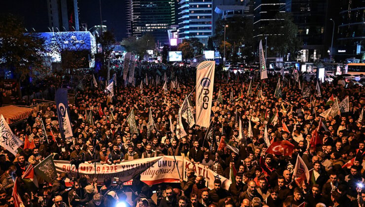 İsrail müdahalesi sonrası halk sokağa çıktı