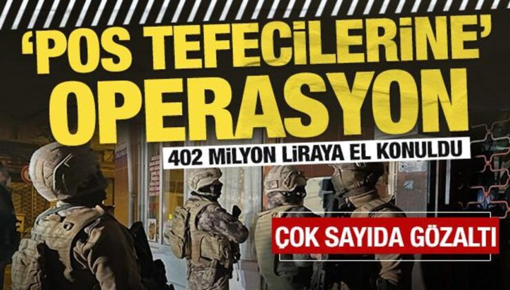 İstanbul’da ‘pos tefecilerine’ operasyon: 10 zanlıya gözaltı kararı