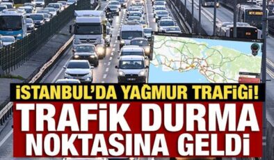 İstanbul’da trafik yoğunluğu yüzde 81’e ulaştı