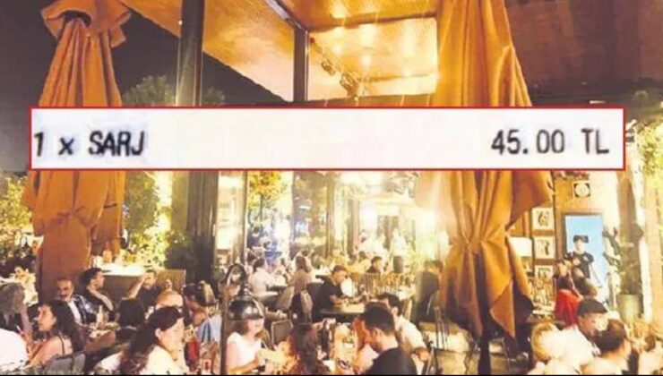 İstanbul’da bu da oldu! Restoran hesabına telefon şarj ücreti eklendi