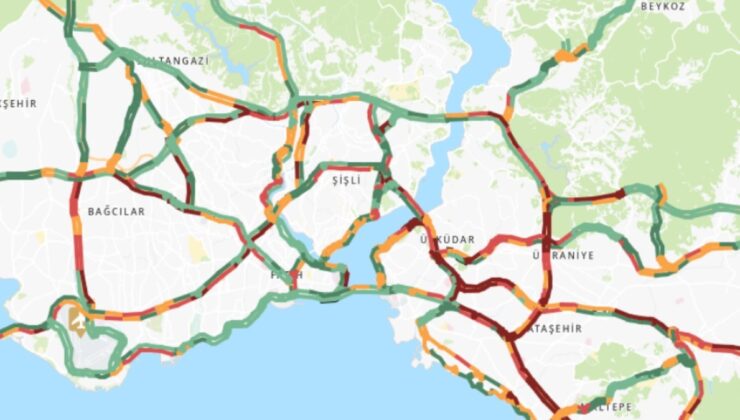 İstanbul'da iş başı trafiği! Yoğunluk yüzde 70'i aştı