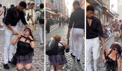 İstanbul'un göbeğinde tartışma yaratan görüntü: Şaşkınlıkla izlediler
