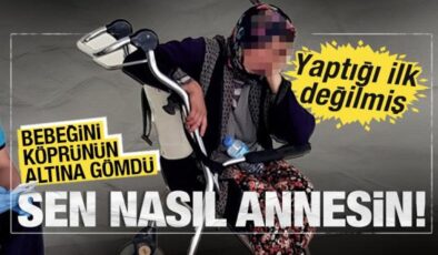 İzmir’de anne, bebeğini köprünün altına gömdü