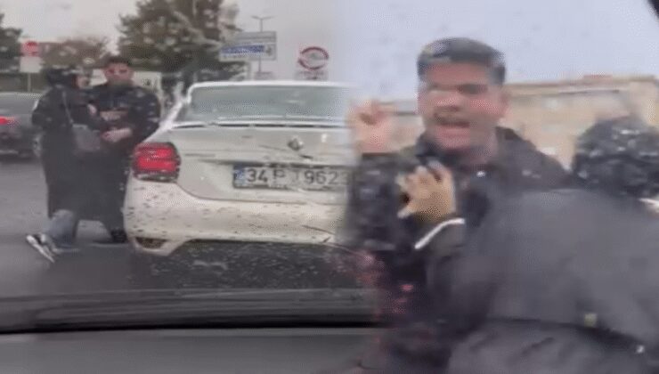 Kadıköy'deki trafik kavgası kamerada