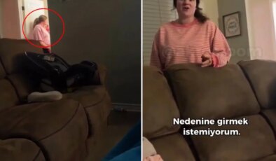 Karısının telefonunu televizyona yansıtan adamın şoke olduğu an