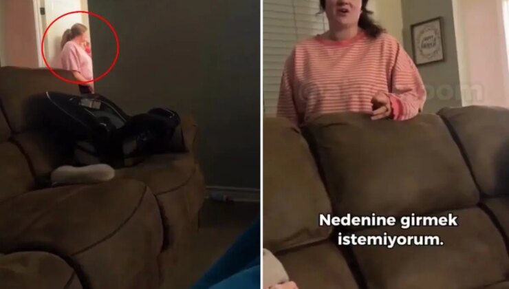 Karısının telefonunu televizyona yansıtan adamın şoke olduğu an