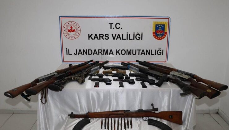 Kars’ta jandarmadan tarihi yakalama: 1’inci Dünya Savaşı’ndan kalma silah çıktı