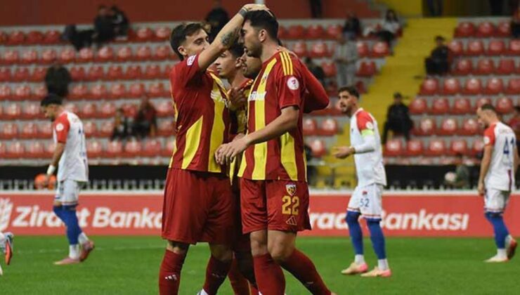 Kayserispor Kupa’da turladı, yeni hocasıyla ilk galibiyet sevincini yaşadı