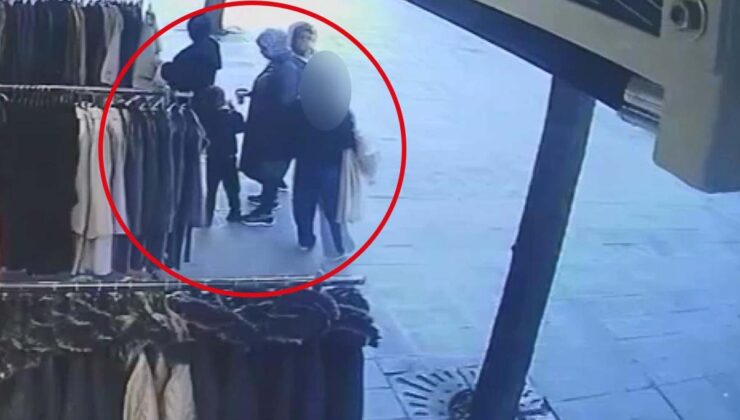 Kız çocuğunu hırsızlığa alet etti